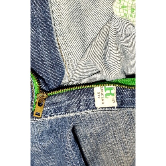 VTG 90s Baggie Jeans Men’s 40 – Distressed Hip Hop Grunge Streetwear Denim Y2K - Picture 6 of 16